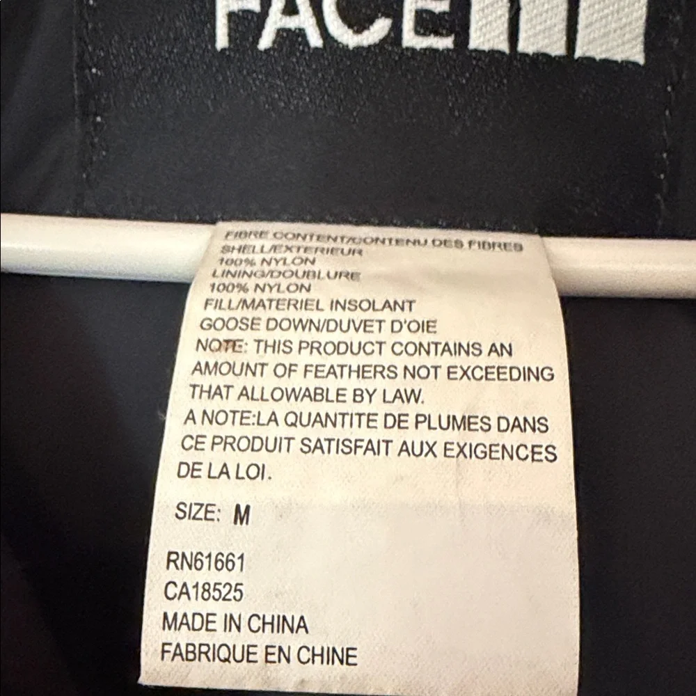 The North Face Mens Red Puffer Jacket with Black Lining